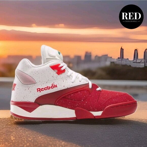 Reebok Court Victory Pump Red Leather Sneakers Shoes - Men\'s Size 9 main image 10